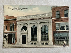H2799 Postkarte First National Bank Building Skowhegan Maine ME - Bild 1 von 2