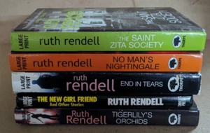 Ruth Rendell: Job lot collection of 5 LARGE PRINT adult fiction books - Picture 1 of 1