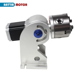 D80 Rotary Rotation Axis For Fiber Laser Marking Machine Engraver - Picture 1 of 7