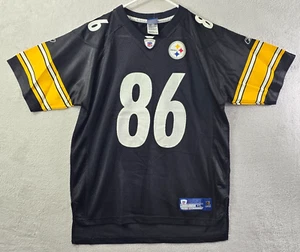Pittsburgh Steelers Hines Ward #86 NFL Jersey Shirt Reebok Black Youth Size XL - Picture 1 of 9