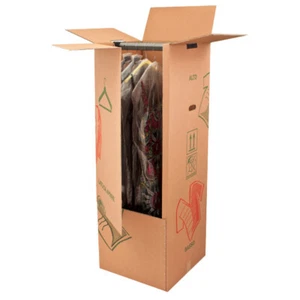 WARDROBE BOXES dress hanger with rods 50 x 50 x 155 cm recommended x long garments - Picture 1 of 1