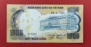 VIETNAM SOUTH 1000 Dong 1972 Pick# 34a XF-AUNC. #PL3019 - Picture 1 of 2