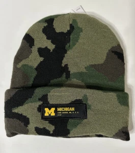 Nike Military Appreciation Team On Field Michigan Wolverine Football Camo Beanie - Picture 1 of 6