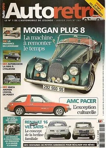 AUTO RETRO 283 MORGAN +8 AUTOBIANCHI A112 AMC PACER PAGANI ZONDA C12 S ARONDE - Bild 1 von 2