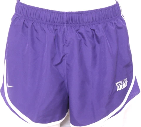 NEW United States Army Black Knights Nike Tempo Dri-Fit Purple Shorts Womens M Cover