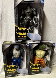 DC Comics Batman Giant Series 12”Batman,king Shark,Killer Croc Complete Set 3New - Picture 1 of 12