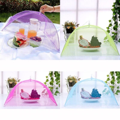 Foldable Net Structure Food Cover Mesh Umbrella Food Covers Protective - Imagen 1 de 4