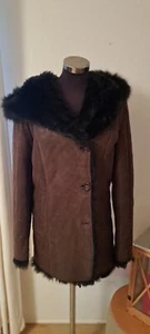 Mosconi Lammfell Shearling Lederjacke Braun L/40 - Bild 1 von 17
