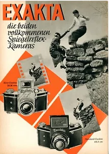 IHAGEE Prospekt KINE & STANDARD EXAKTA Kamera Broschüre Nacht-Exakta (Y4950 - Bild 1 von 4