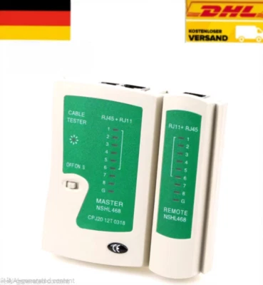 Network Cable Tester RJ45 Ethernet Cable Tester Lan Test Tool for Cat5 Cat6 CAT7 - Bild 1 von 4