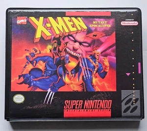 X-Men Mutant Apocalypse CASE ONLY Super Nintendo SNES Box BEST QUALITY - Picture 1 of 5
