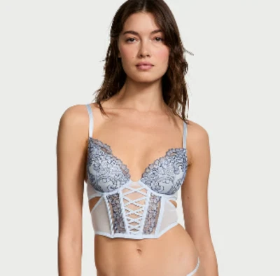 Victoria's Secret Dream Angels Boho Floral Embroidery Demi Corset Top Small DD - Image 1 of 3