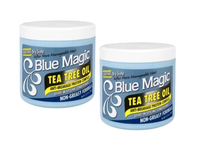 Blue Magic Tea Tree Oil Anti Breakage Protein Complex 13.75oz 350g Pack of 2 - Image 1 of 2