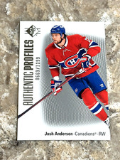 2021-22 UD SP Authentic Profiles Josh Anderson #AP-6 Montreal Canadiens /1199