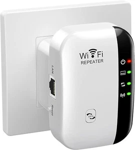 Super Boost WiFi Range Extender, 2.4G Network WiFi Repeater Wireless Router - Picture 1 of 7