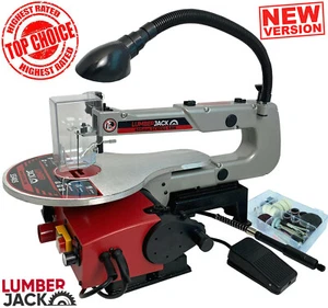 Variable Speed Scroll Saw 16" 125W With Blade LED Lamp Dust Blower Lumberjack - Picture 1 of 12