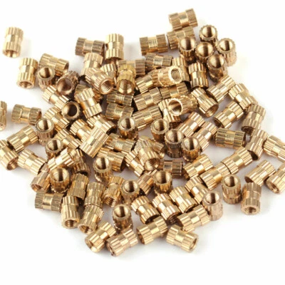 50Stk M3 *6 Einpressmutter Rändelmutter Messingmutter Insert Knurled Nuts - Bild 1 von 2