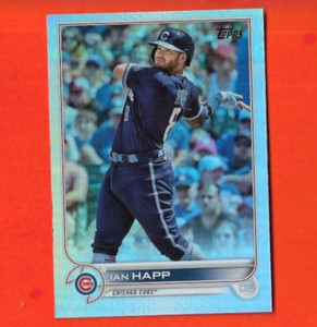 2022 Topps Series 1 Ian Happ #143 Rainbow Foil Chicago Cubs 