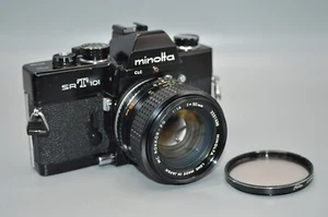 MINOLTA SRT 101 SLR 35MM FILM CAMERA WITH 1.4 50MM LENS BLACK 2071354 - Picture 1 of 9