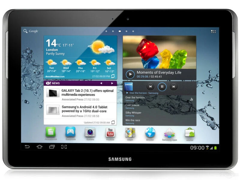 3G Samsung Galaxy Tab 2 10.1 P5100 16GB Android Wi-Fi Tablet Phone Call - Image 1 of 1