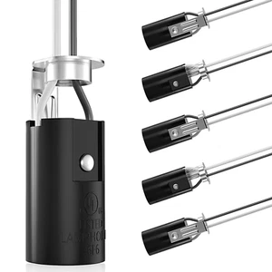 E12 Lamp Holder with 8 Inch Wire Lead, Candelabra Base Light Socket For - Picture 1 of 12