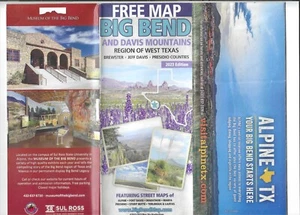 2023 travel map of Big Bend National Park, Alpine, Davis Mountains, Marfa, etc. - Picture 1 of 1