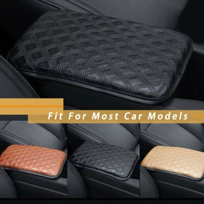 Universal Auto Car Armrest Pad Cover Center Console Box PU Leather Cushion Mat - Image 1 of 4