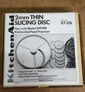 Vintage Kitchen 2mm Thin Slicing Disk Attachment Model # K7-2SL - Picture 1 of 2