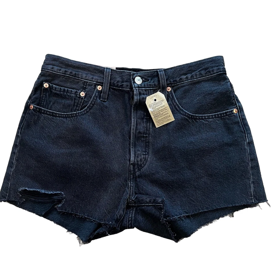 Levi's Women's 501 Original Shorts Lunar Black 30 US 10