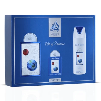 Lattafa Pride Art of Universe Gift Set 3-Piece 100ml EDP + 200ml EDP + 20ml EDP
