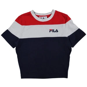 Fila Damen T-Shirt Größe S Mehrfarbig Colourblock Kurzarm Rundhals - Bild 1 von 8