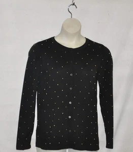 Cárdigan Linea by Louis Dell'Olio con detalles de tachuelas talla S negro - Imagen 1 de 3