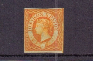 ISLAS JÓNICAS 1859 (1/2d) NARANJA SG1 MH CAT 170€ - Imagen 1 de 2