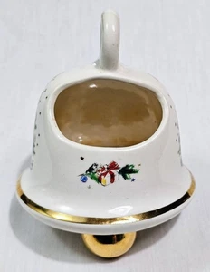 Vintage Ceramic Christmas Bell Planter Christmas Trees MCM - Picture 1 of 8