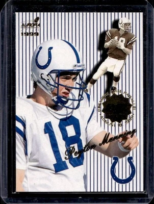 1999 Pacific Aurora Peyton Manning Pinstripes Premiere Date #/77 Colts - Image 1 of 2