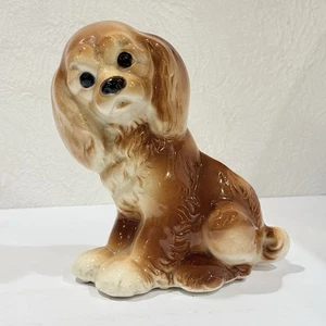 Gorgeous Vintage Royal Copley Brown Cocker Spaniel Planter Ceramic T17 - Picture 1 of 8