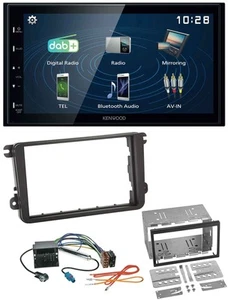 Kenwood 2DIN Bluetooth MP3 USB DAB Autoradio für VW Sharan ab 10 Tiguan ab 07 To - Bild 1 von 8