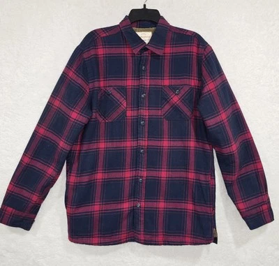 Weatherproof Vintage Men's Medium Red/Black Plaid Flannel Sherpa Lined Jacket - Image 1 of 4