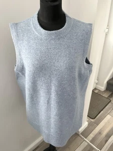Joules Sleeveless Light Blue Sweater Jumper Size XL Chest 48 - Picture 1 of 4