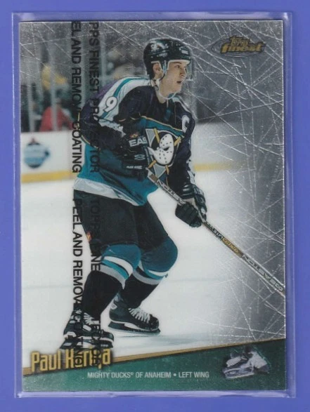 1998-99 Topps Finest - Paul Kariya #100 Anaheim Mighty Ducks w/protector - Image 1 of 2
