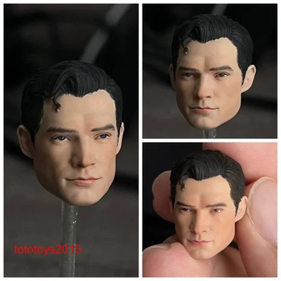 Cabeza esculpida David Corenswet 1/6 1:12 1/18 para figura de acción masculina de 6"" regalo corporal Foto 1 de 4