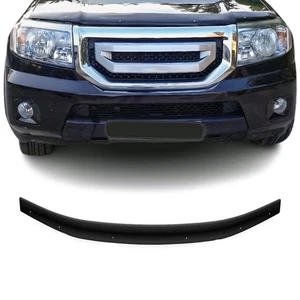 Front Bug Shield Hood Deflector Guard for Honda Pilot 2009-2015 Black Smoke - Picture 1 of 8