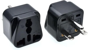 Adaptador de enchufe universal NEMA 6-15P negro 110-250V 15A, universal mundo a norteamérica - Imagen 1 de 11
