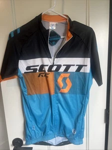 Scott RC Radtrikot Large Herren Kurzarm durchgehender Reißverschluss Gesäßtaschen Neu mit Etikett " - Bild 1 von 8