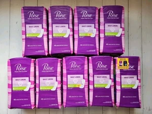 (Pack of 9) Poise Fresh Protection Daily Liners, #2 Very Light Regular - Imagen 1 de 2