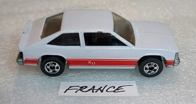 HW's Chevy Citation X11, White w/ BW's, RED stripe tampo made in FRANCE, nrMint! - Image 1 of 4