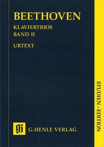 Study Score Beethoven Piano Trios Vol II Classical Music Henle Urtext 7x10 Book - Picture 1 of 1