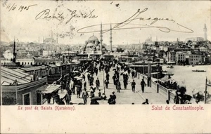 Postal Gálata Constantinopla Estambul Turquía, Puente Gálata,... - 4879316 - Imagen 1 de 2