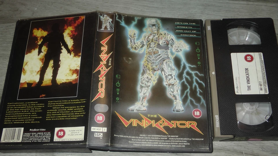 The Vindicator VHS Video Tape Ex Rental Big Box Cert Polygram - Image 1 of 1