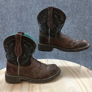 Ariat Boots Womens 8.5 B Fatbaby Heritage Dapper Western Boot 10016238 Brown - Picture 1 of 21